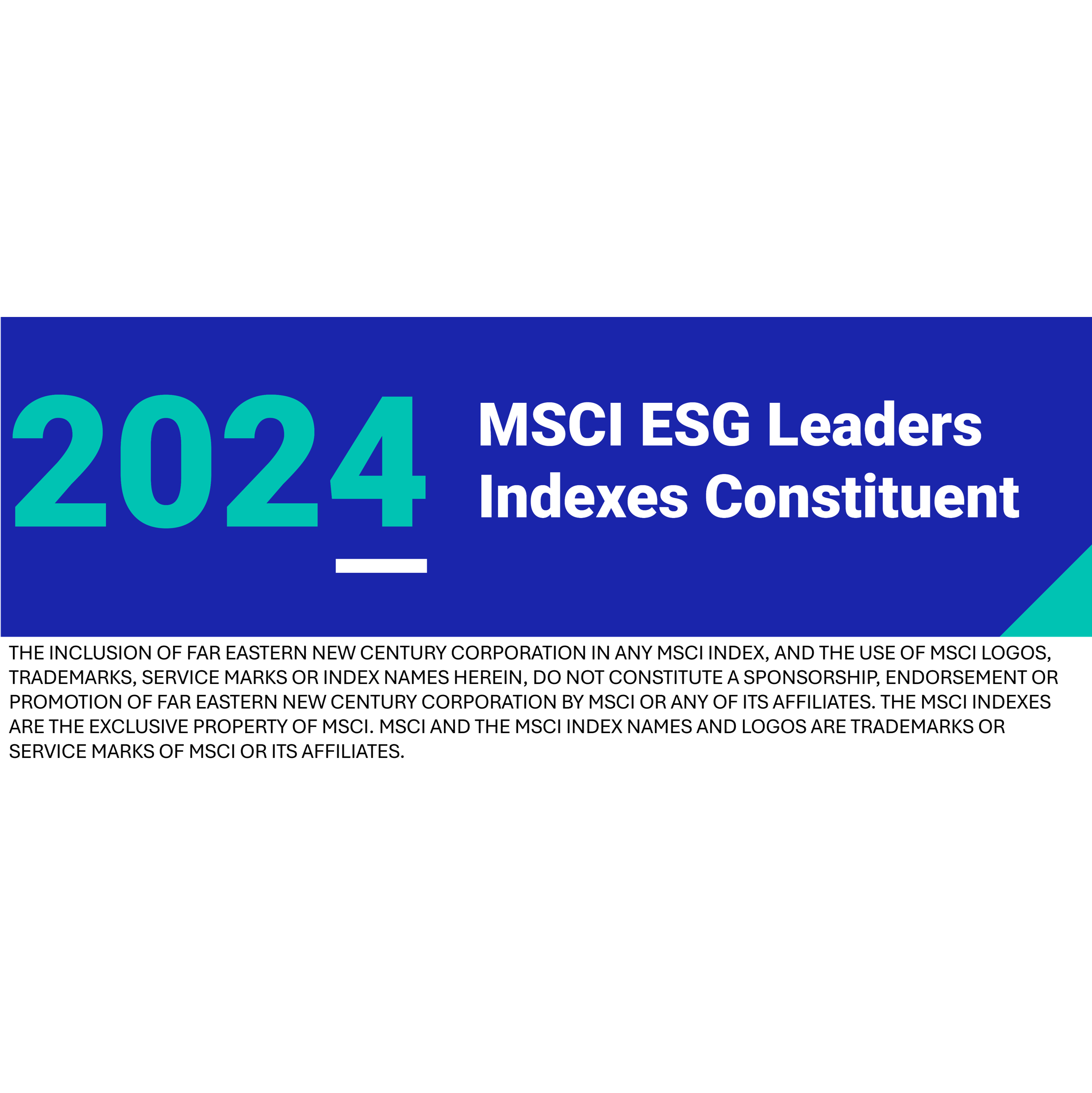 Constituent of MSCI ESG Leaders Indexes